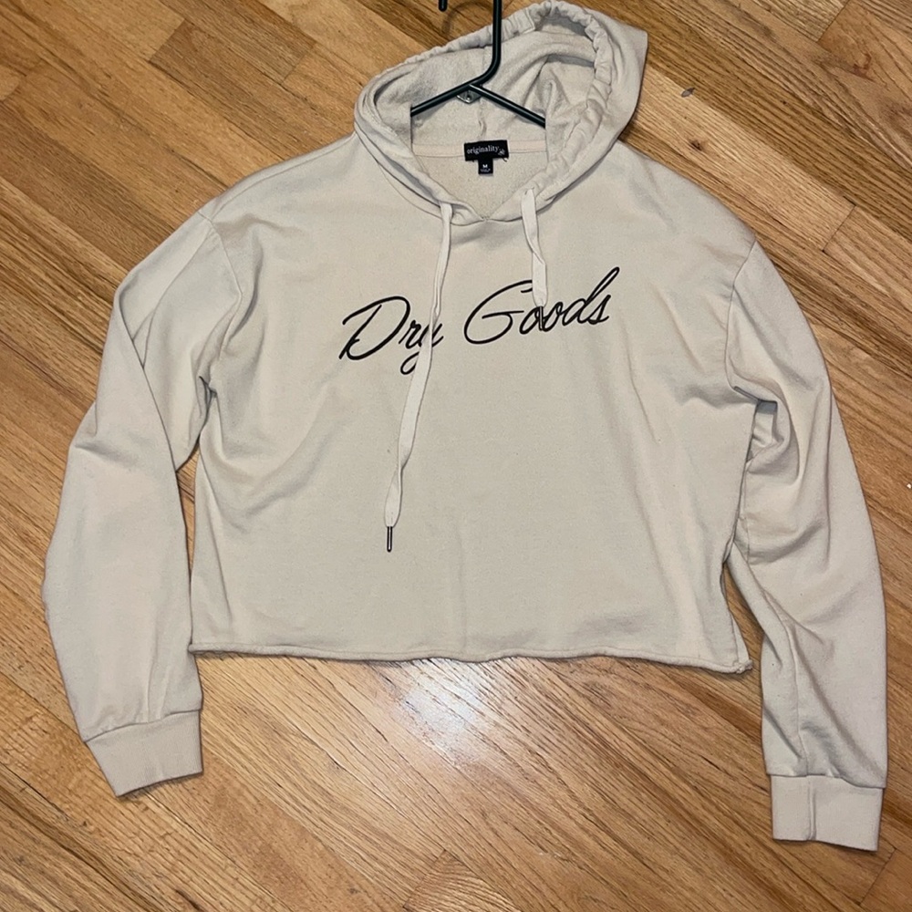 Women’s cropped hoodie dry goods size medium